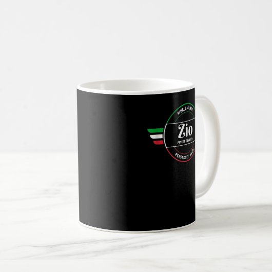 Weltklasse Zio Italienischer Stolz Shirt Kaffeetasse (VorderseiteRechts)