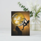 Weltklettern Postkarte (Stehend Vorderseite)