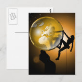 Weltklettern Postkarte (Vorne/Hinten)