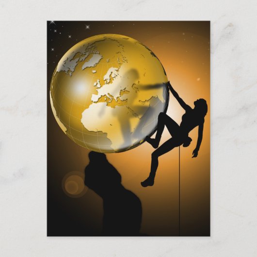 Weltklettern Postkarte (Vorderseite)