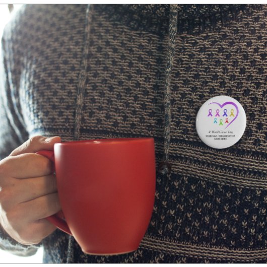 Weltkrebsbewusstsein Button