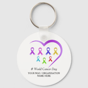 Weltkrebsbewusstsein Schlüsselanhänger