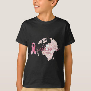 Weltkrebsbewusstseins-Schleifen-Hintergrund T-Shirt