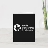Weltkrebstag Karte (Vorderseite)