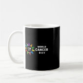Weltkrebstag - Krebsbewusstsein Kaffeetasse (Links)