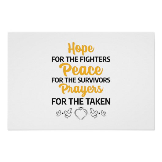 Weltkrebstag Poster (Vorderseite)