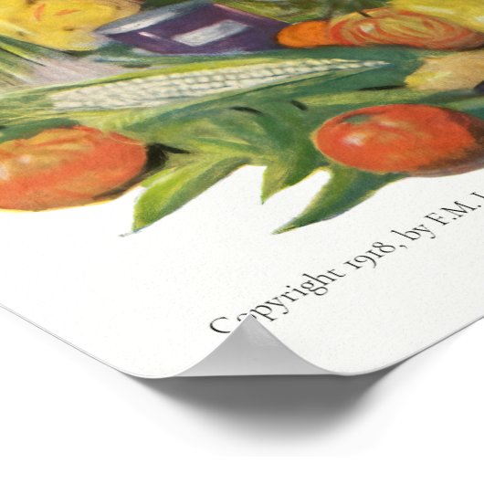 Weltkrieg 1 Nahrungsmittelprophaganda Poster (Ecke)