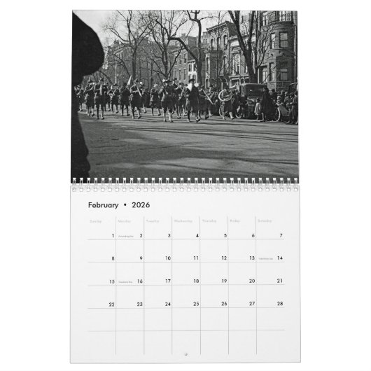 WELTKRIEG 1 SIKTORPARADE UND WASHINGTON DC 1919 KALENDER (Feb 2026)