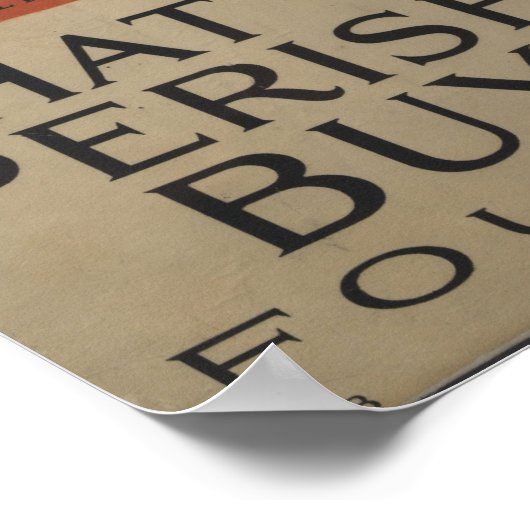 Weltkrieg 1 Werbeplakat für Freiheitsanleihen Poster (Ecke)