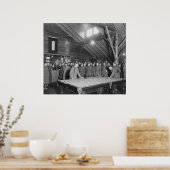 Weltkrieg 1 YMCA Pool Hall, 1910er Poster (Küche)