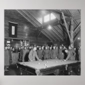 Weltkrieg 1 YMCA Pool Hall, 1910er Poster (Vorne)
