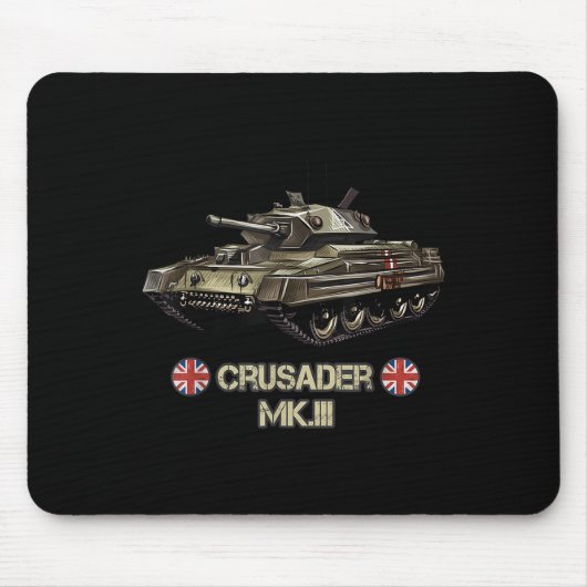 Weltkrieg 2 Britische Armee Tank Kreuzfahrer Mk.3  Mousepad (Vorne)