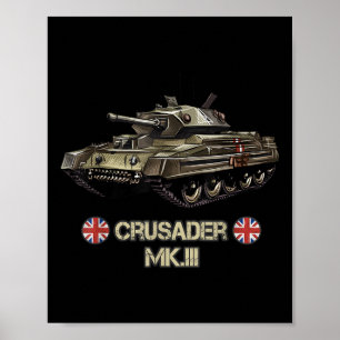 Weltkrieg 2 Britische Armee Tank Kreuzfahrer Mk.3  Poster