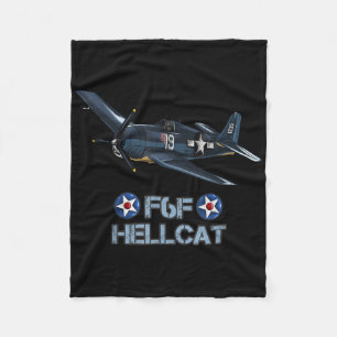 Weltkrieg 2 F6f Hellcat Kampfflugzeug Fleecedecke