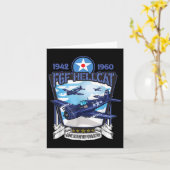 Weltkrieg 2 F6f Hellcat Kampfflugzeug Karte (Gelbe Blume)