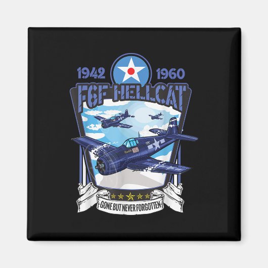 Weltkrieg 2 F6f Hellcat Kampfflugzeug Magnet (Vorne)