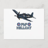 Weltkrieg 2 F6F Hellcat Kampfflugzeug-T - Shirt Postkarte (Vorderseite)