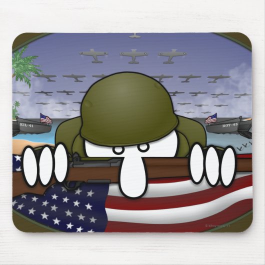 Weltkrieg 2 Kilroy Mousepad (Vorne)