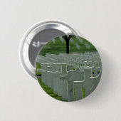 Weltkrieg-Friedhof, Erinnerungstag Button (Vorne & Hinten)