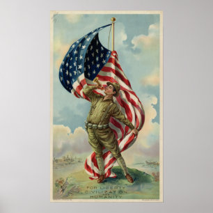 Weltkrieg für Freiheit, Zivilisation und Menschhei Poster