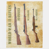 WELTKRIEG-GEWEHRE FLEECEDECKE (Vorderseite)