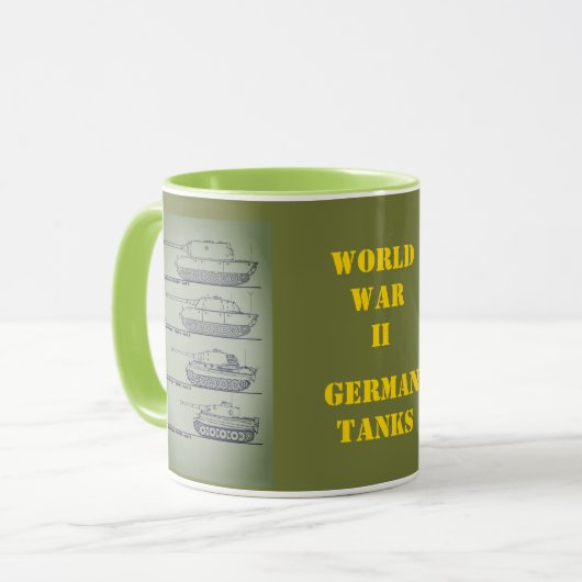 WELTKRIEG II DEUTSCHE TANKS TASSE (Vorderseite Links)