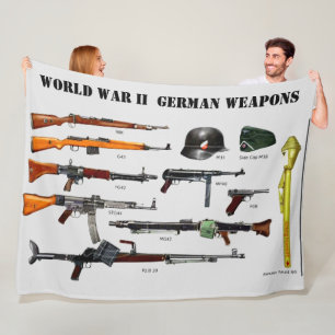 WELTKRIEG II - DEUTSCHE WAFFEN FLEECEDECKE