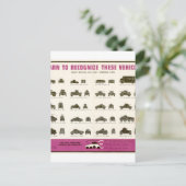 Weltkrieg_II_gepanzert_Propaganda-Poster Postkarte (Stehend Vorderseite)