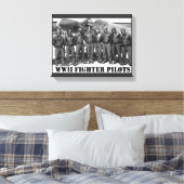 WELTKRIEG II: KAMPFPILOTEN LEINWANDDRUCK (Insitu (Schlafzimmer))