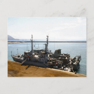 Weltkrieg IIGunboote in Anzio Postkarte