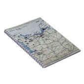 Weltkrieg-Invasionstag-Karte am 6. Juni 1944 Notizblock (Rechte Seite)