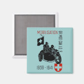 Weltkrieg Magnet (Vorderseite/Rückseite)