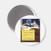 Weltkrieg Malaria-Moskito Magnet (Vorderseite/Rückseite)