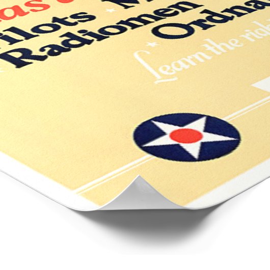 Weltkrieg Marine Aviation Poster (Ecke)