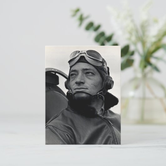 Weltkrieg Marine Corps Ace Major John Smith Postkarte (Stehend Vorderseite)