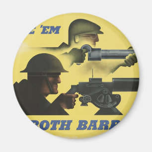 Weltkrieg Patriotisches Poster Magnet