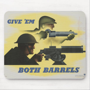 Weltkrieg Patriotisches Poster Mousepad