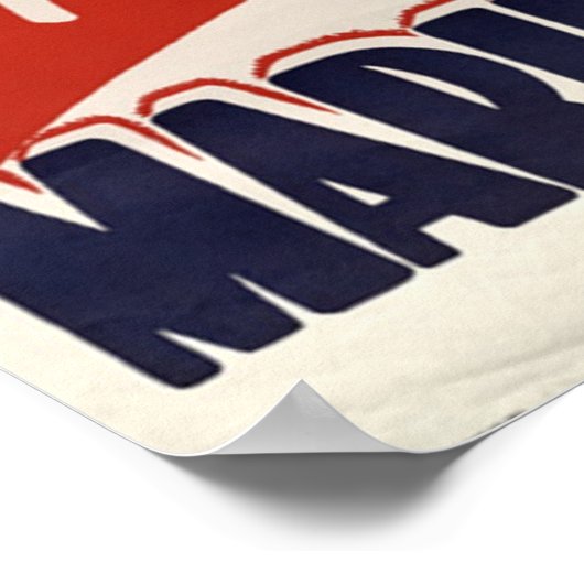 Weltkrieg-Poster vom Typ "Marine Corps" Poster (Ecke)