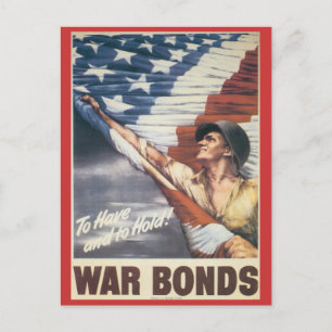 Weltkrieg-Postkarten, Kriegsanleihen-Plakat Postkarte