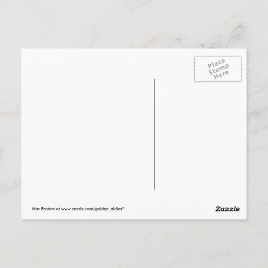 Weltkrieg Postkarten, Loose Lips Sink Schiffe! Postkarte (Rückseite)