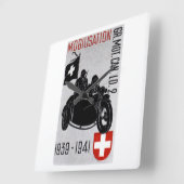 Weltkrieg Quadratische Wanduhr (Winkel)