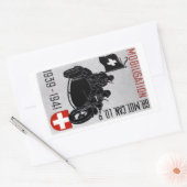 Weltkrieg Rechteckiger Aufkleber (Umschlag)