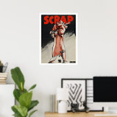 Weltkrieg - Scheidemetall - Vintager Patriotismus Poster (Heimbüro)