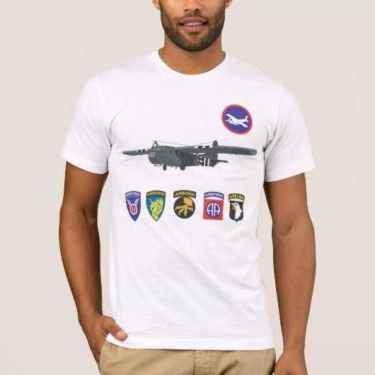Weltkrieg-Segelflugzeug-Truppe-T - Shirts (Vorderseite)