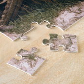 Weltkrieg-Soldat, der mit Garand Gewehr knit Puzzle (Seite)