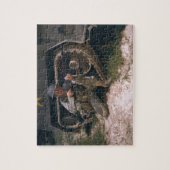 Weltkrieg-Soldat, der mit Garand Gewehr knit Puzzle (Vertikal)