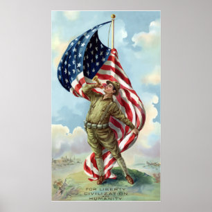 Weltkrieg-Soldat Poster