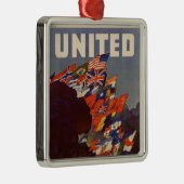 Weltkrieg Vintage Poster Ornament (Rechts)