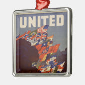 Weltkrieg Vintage Poster Ornament (Links)