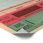 Weltkrieg Zwei-Karten-Poster Poster (Ecke)